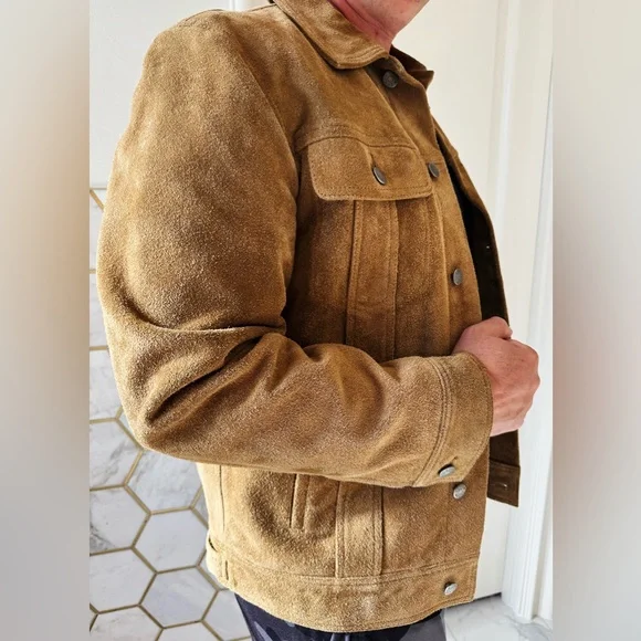 Men’s medium suede J. Crew jacket